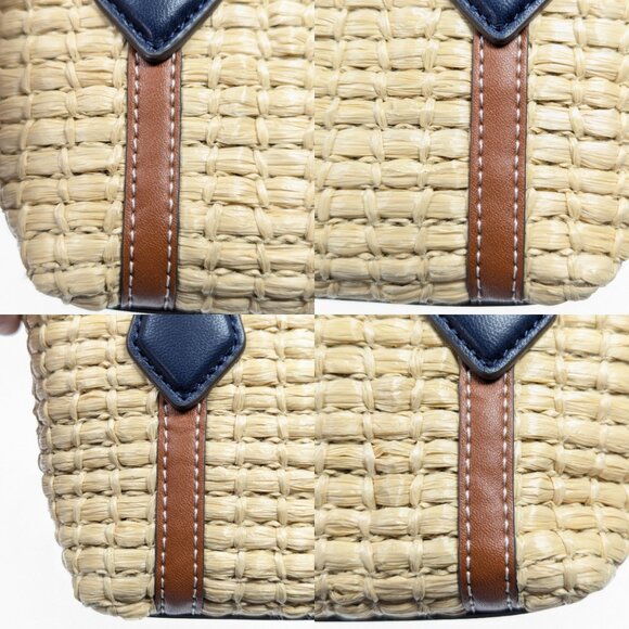 TORY BURCH Nano Picnic Straw Basket Shoulder Bag Perry Limited Edition - Picture 10 of 16